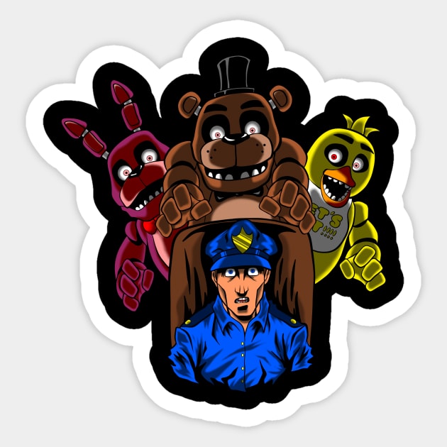 Surviving five nights of work Sticker by Eman